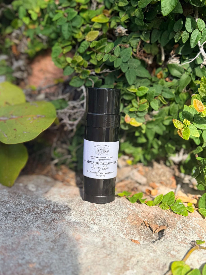 Grass-fed tallow face balm — non-toxic moisturizer for dry, sensitive, and aging skin