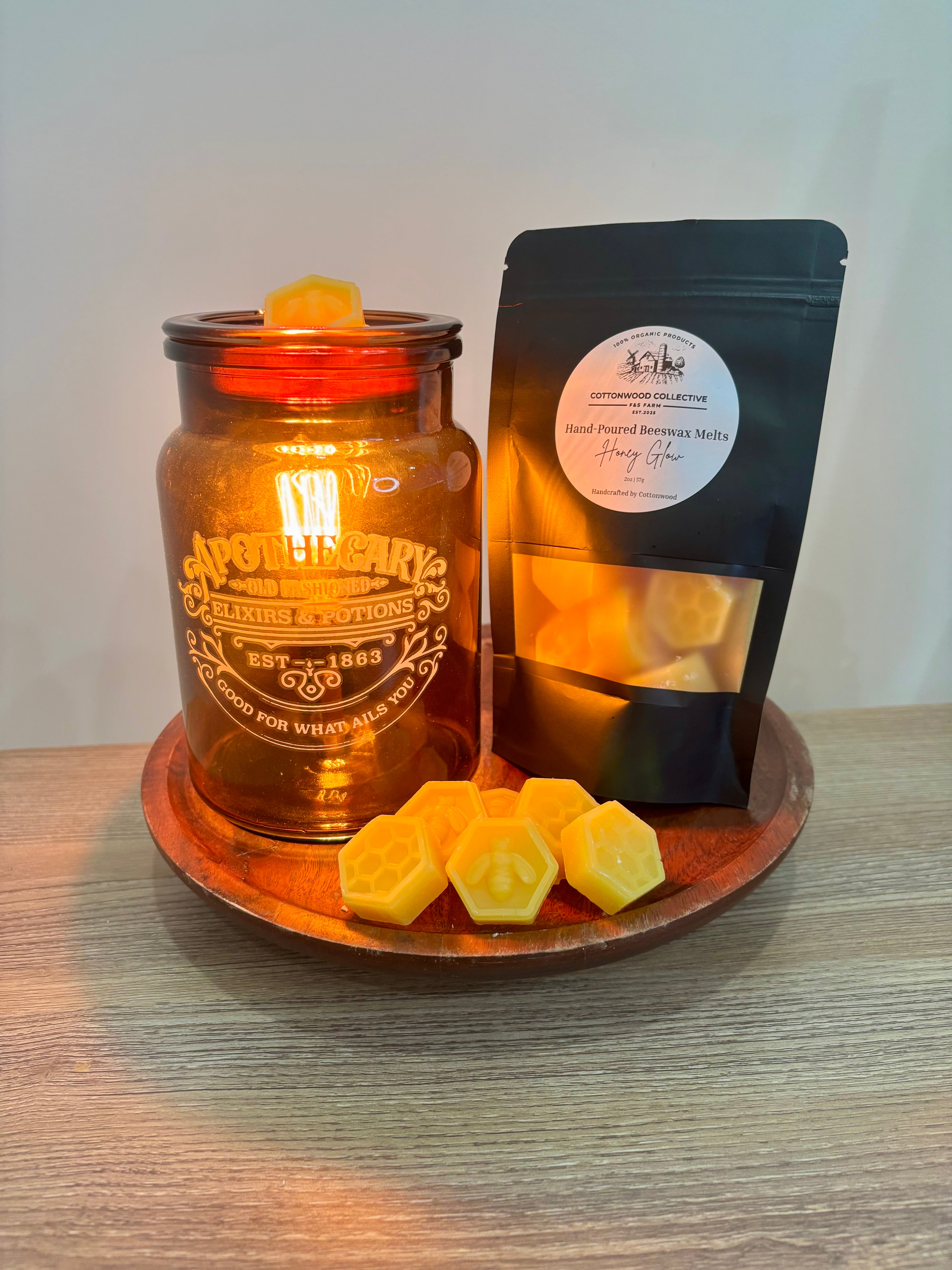 Natural Beeswax Wax Melts | Non-Toxic, Hand-Poured – Cottonwood