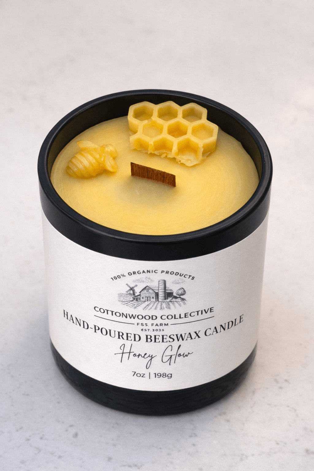 Small batch beeswax candle made in Tennessee — natural home fragrance without toxins